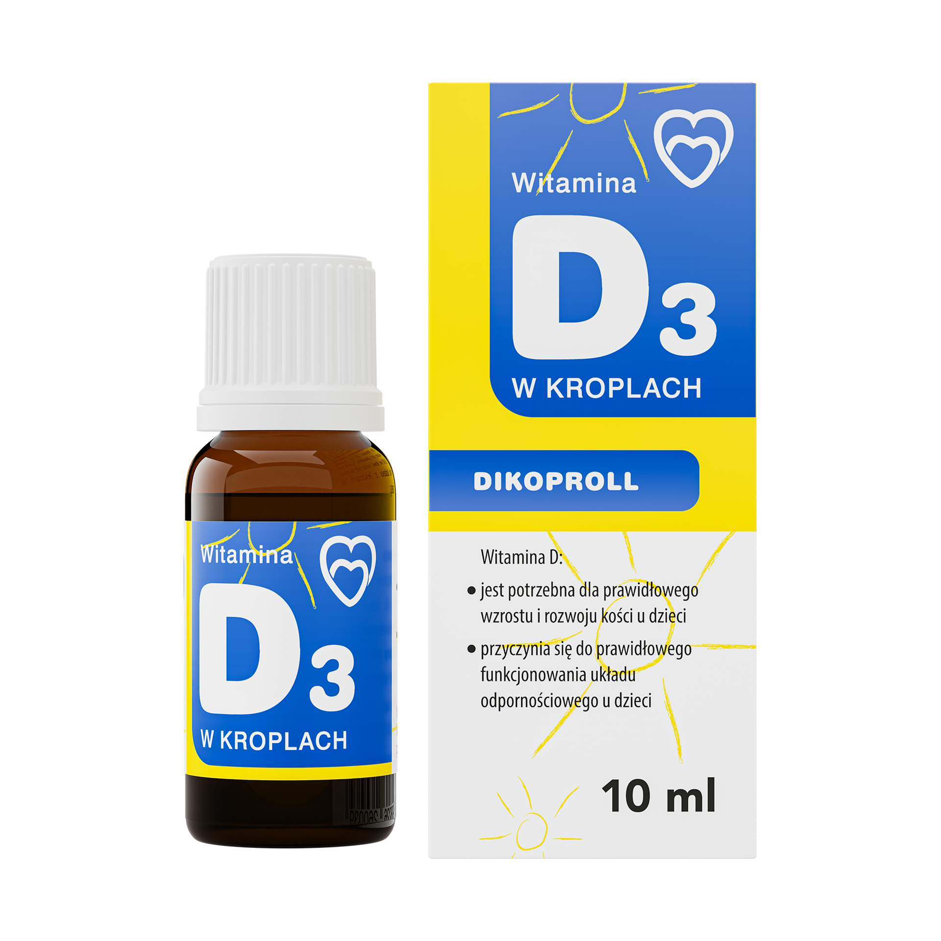 Dikoproll Witamina D3 w kroplach, 10 ml