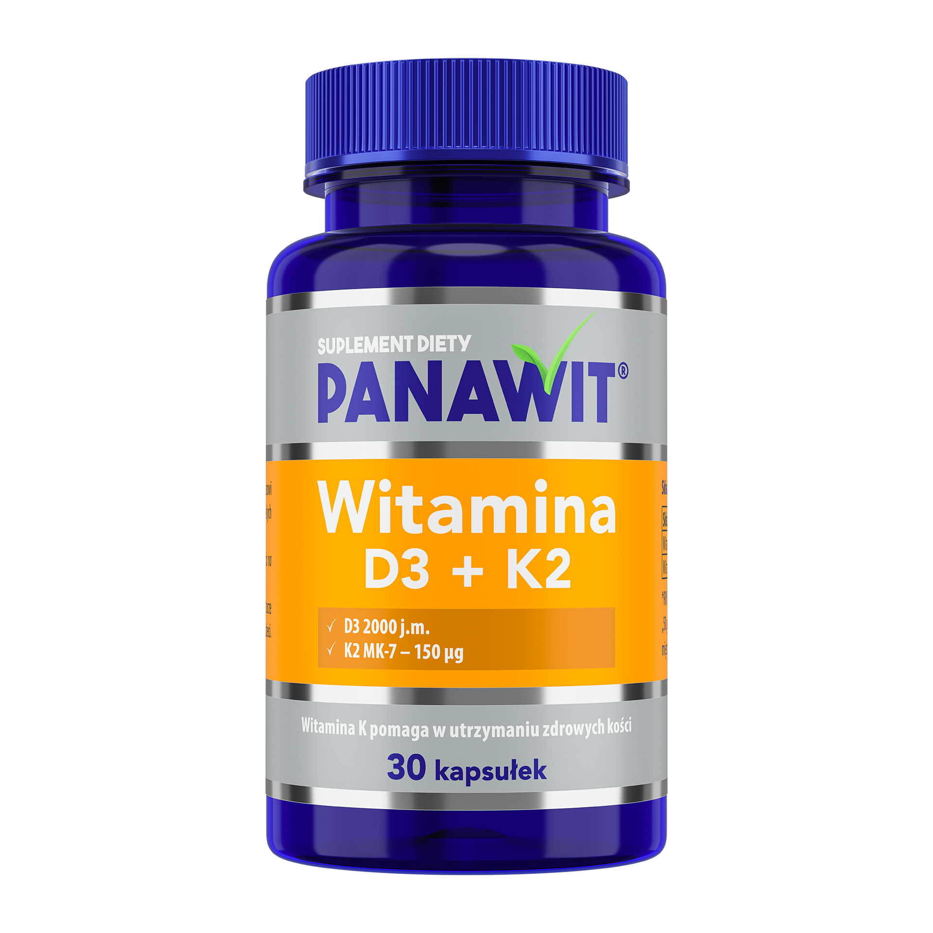 Panawit Witamina D3+K2, 30 kapsułek
