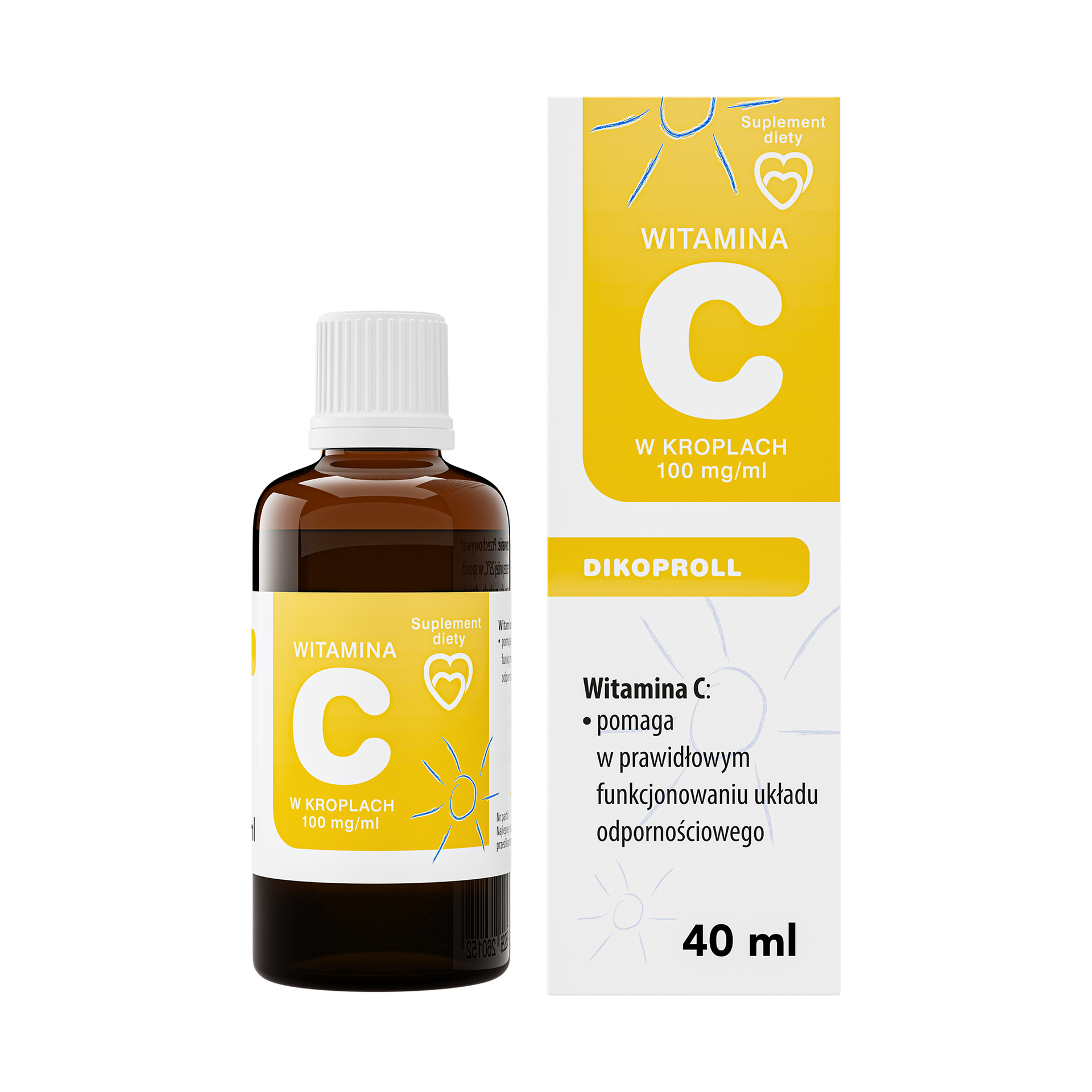 Dikoproll Witamina C w kroplach 100 mg/ml, 40 ml