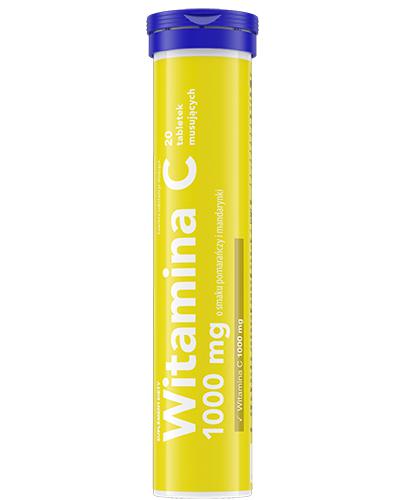 Witamina C 1000 mg o smaku pomarańczy i mandarynki, tabletki musujące, 20 sztuk