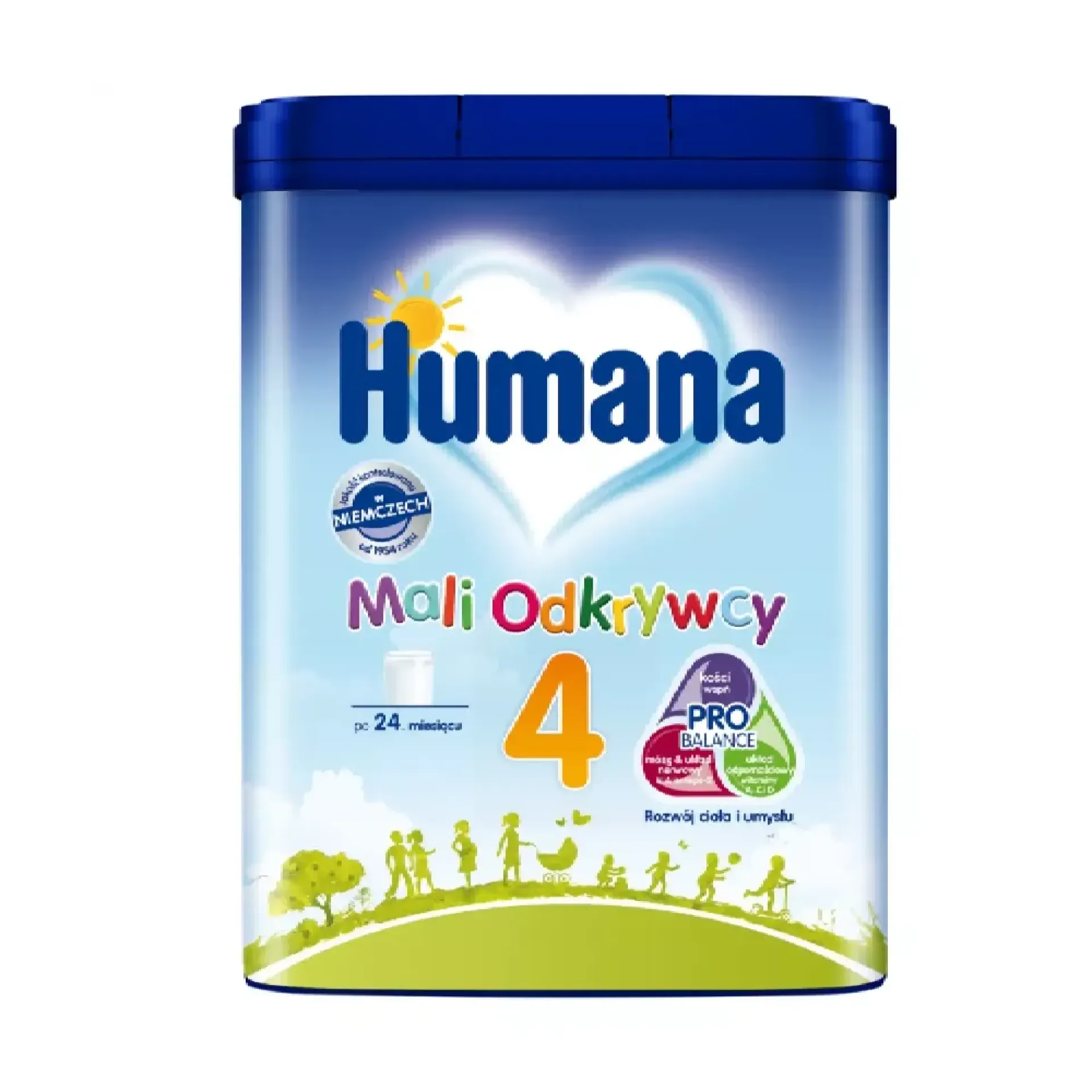 Humana 4 Mali Odkrywcy, mleko modyfikowane po 24 miesiącu, 650 g