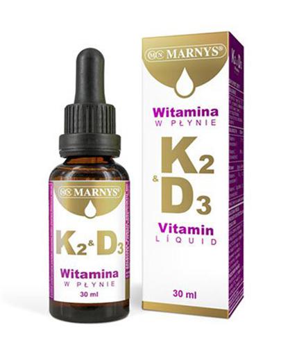 Marnys Witamina K2 & D3 liquid, 30 ml cena, opinie, skład