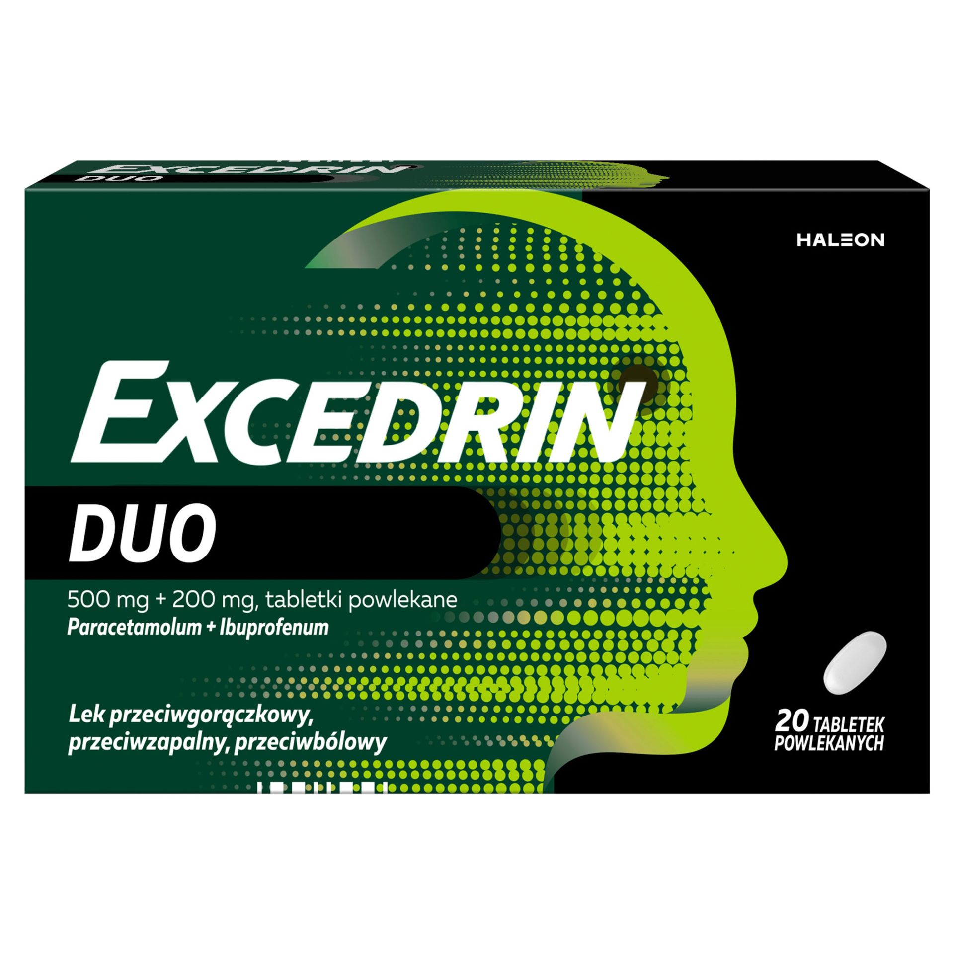 Excedrin Duo 500 mg + 200 mg, tabletki, 20 sztuk