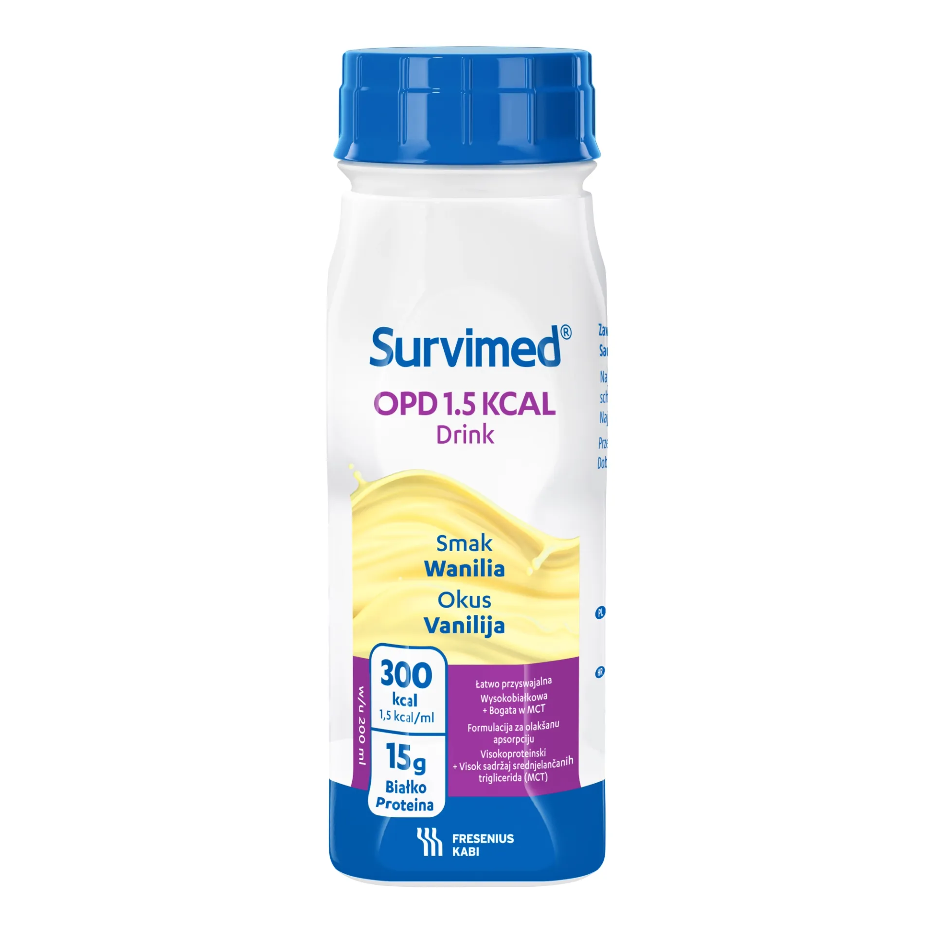 Survimed OPD 1.5 KCAL Drink o smaku waniliowym, 4 x 200 ml