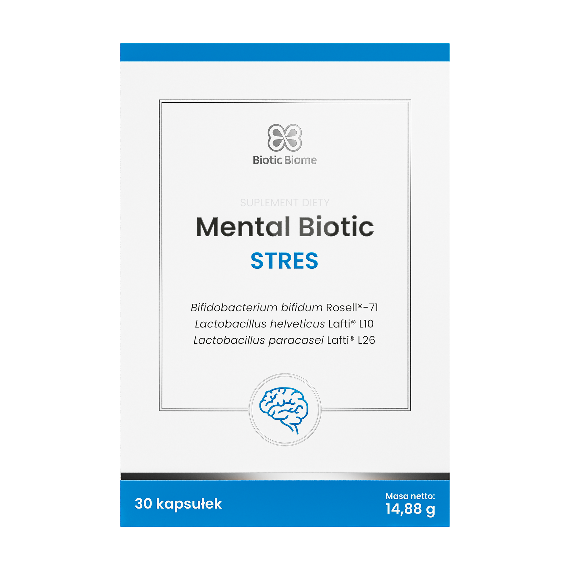 Biotic Biome Mental Biotic Stres, kapsułki, 30 sztuk