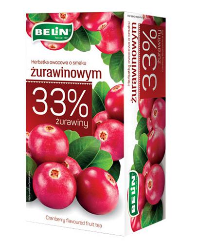 Belin Herbatka owocowa o smaku żurawinowym, 20 x 2 g