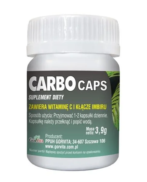 GORVITA Carbocaps, kapsułki, 30 sztuk