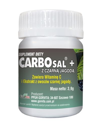 GORVITA Carbosal z czarną jagodą, 20 kapsułek
