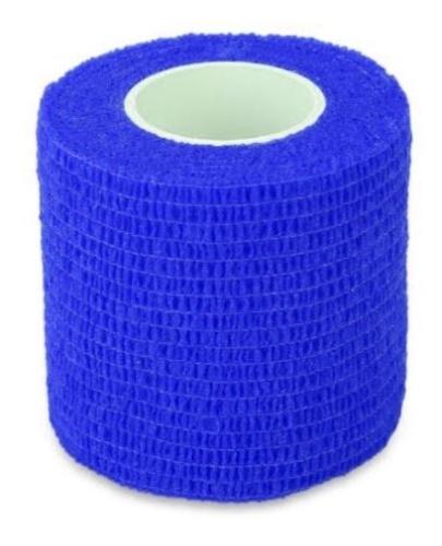 Bandaż kohezyjny samoprzylepny w kolorze niebieskim 5 cm x 4,5 m, 1 sztuka