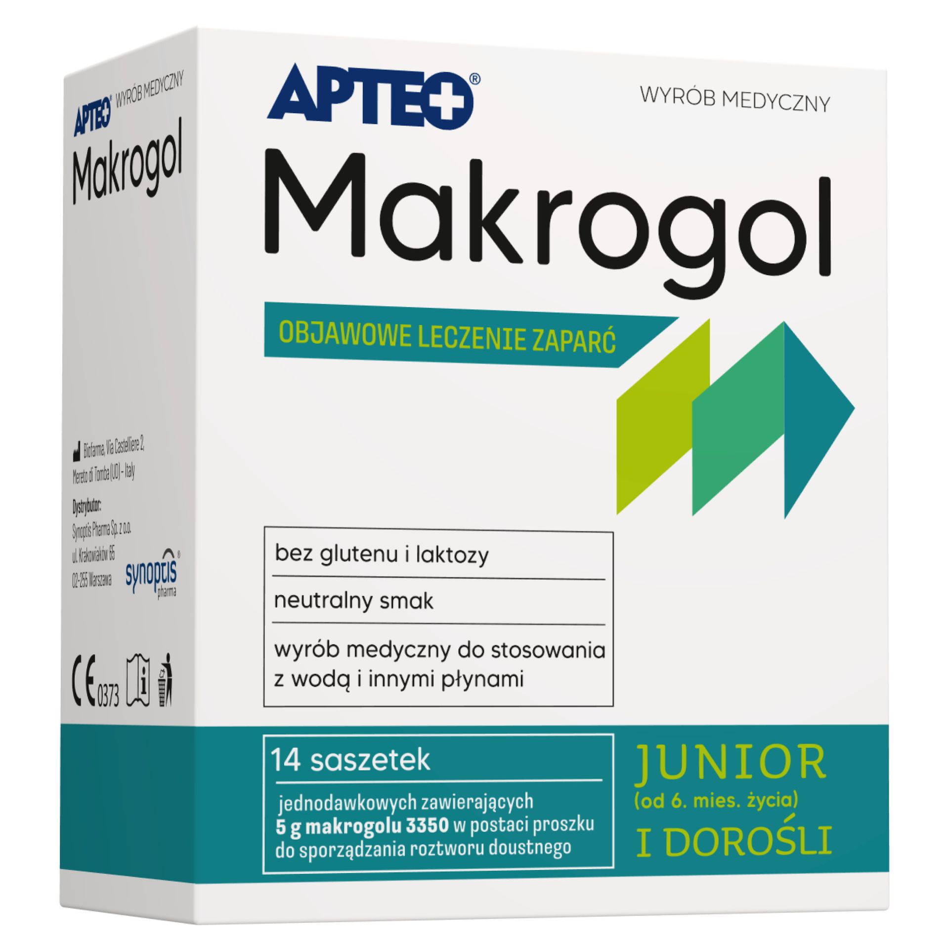 Apteo, Makrogol, saszetki, 14 sztuk