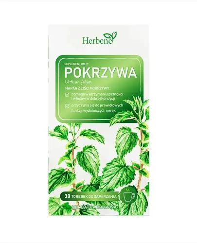 Herbene pokrzywa, saszetki, 30 sztuk