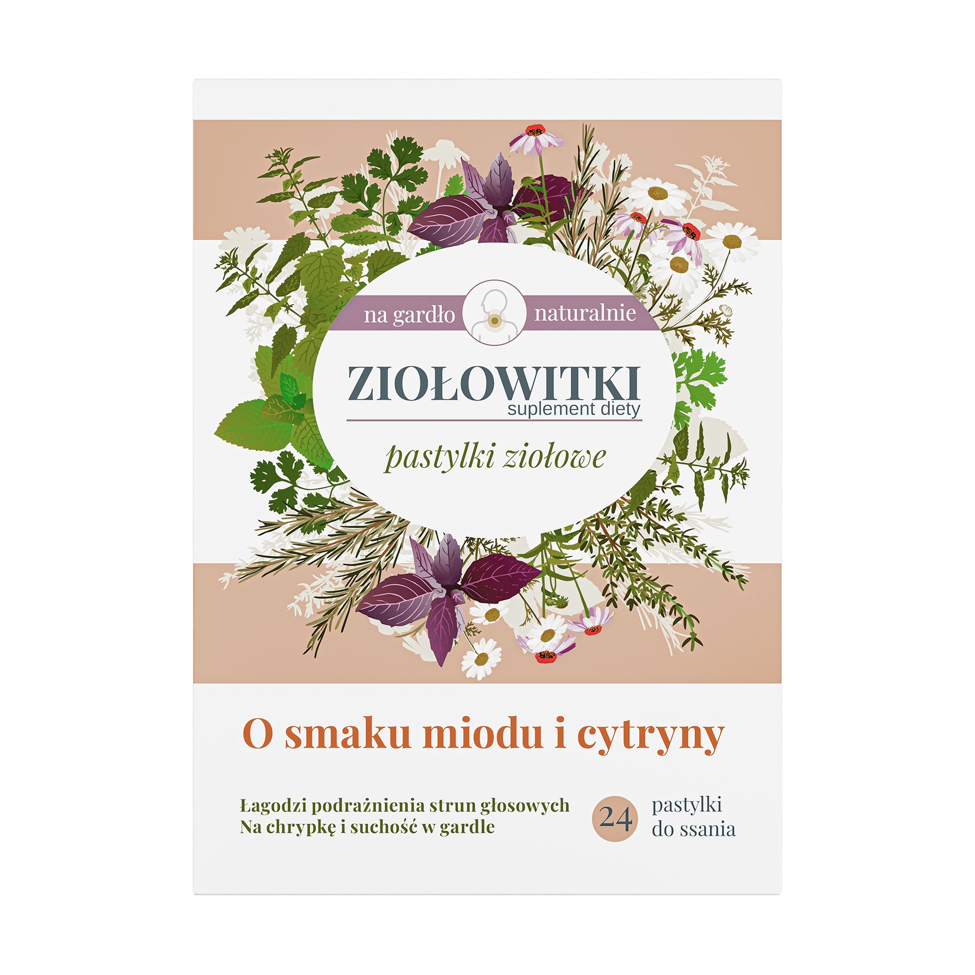 Ziołowitki Pastylki Ziołowe, pastylki do ssania, 24 sztuki