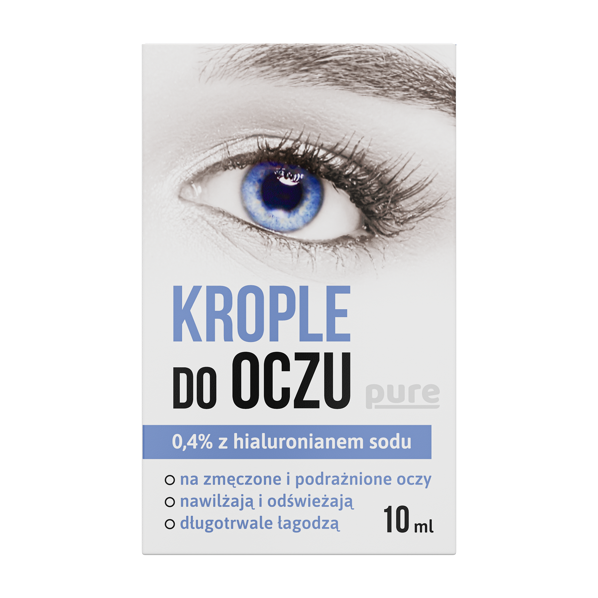 Krople do oczu pure 0,4% z hialuronianem sodu, 10 ml