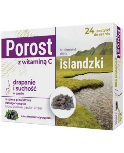 Prima Pharma Porost islandzki z witaminą C, 24 tabletki do ssania