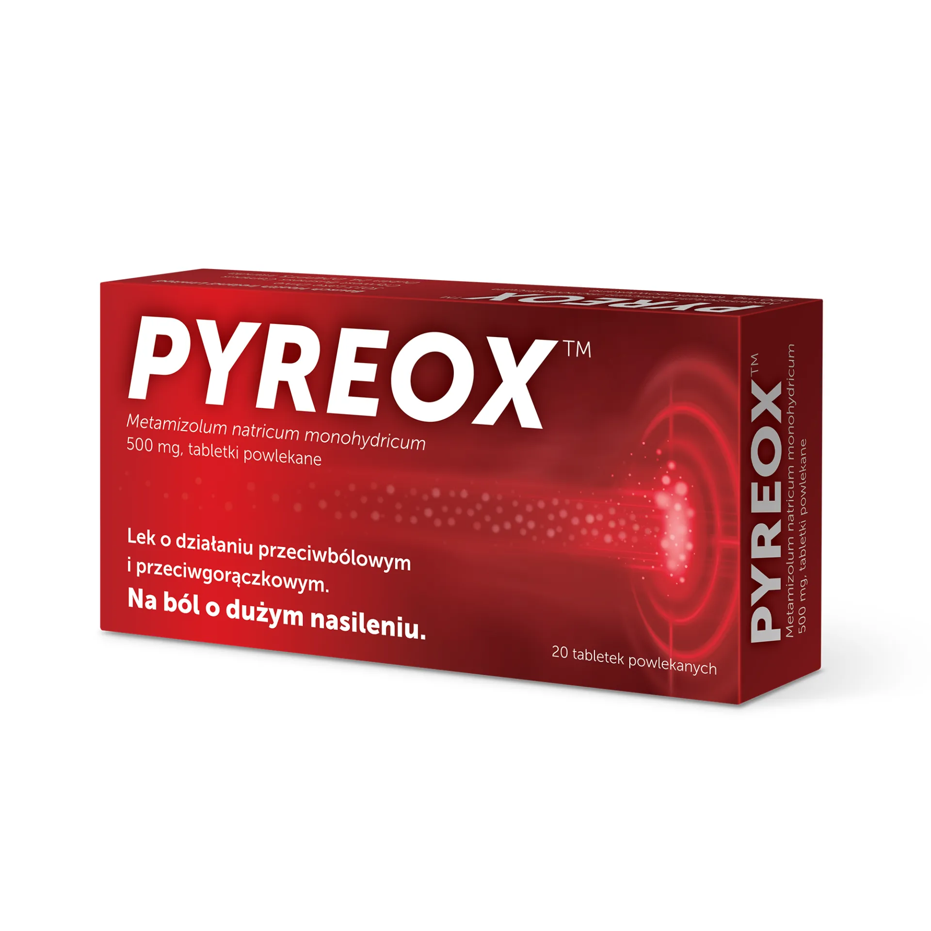 Pyreox 500 mg, 20 tabletek powlekanych
