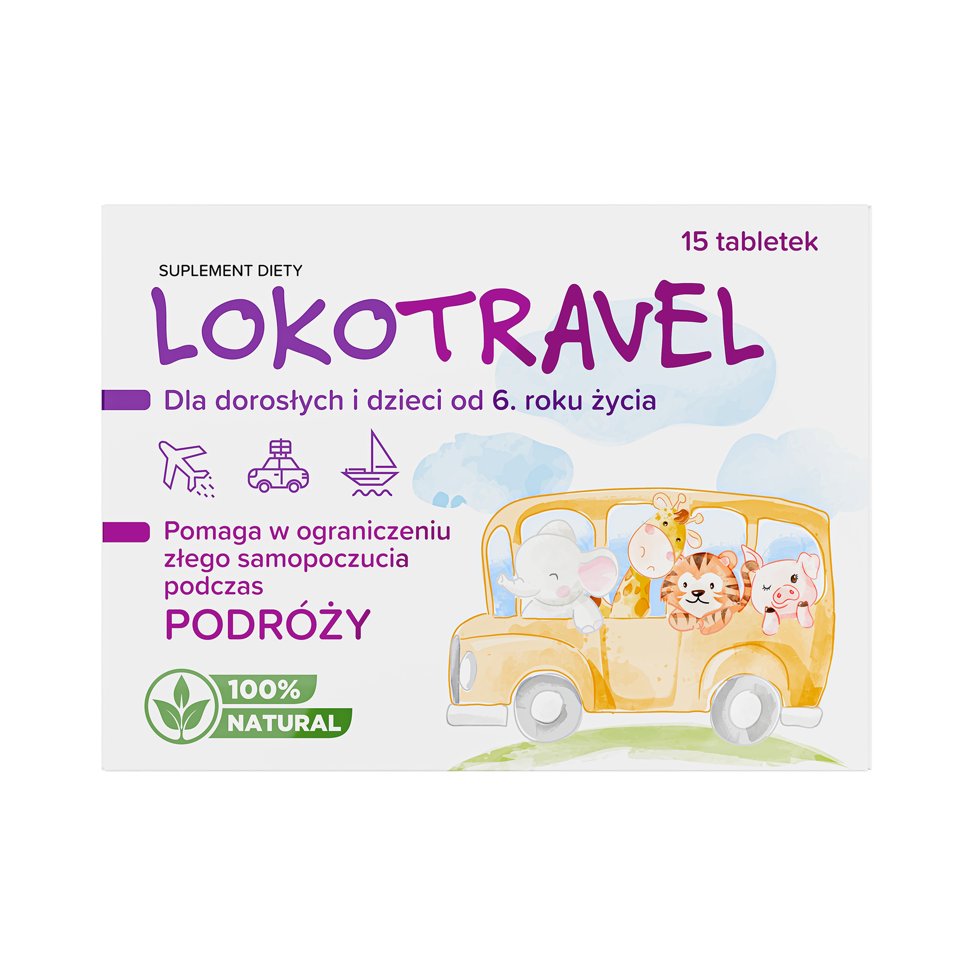 Lokotravel, tabletki, 15 sztuk