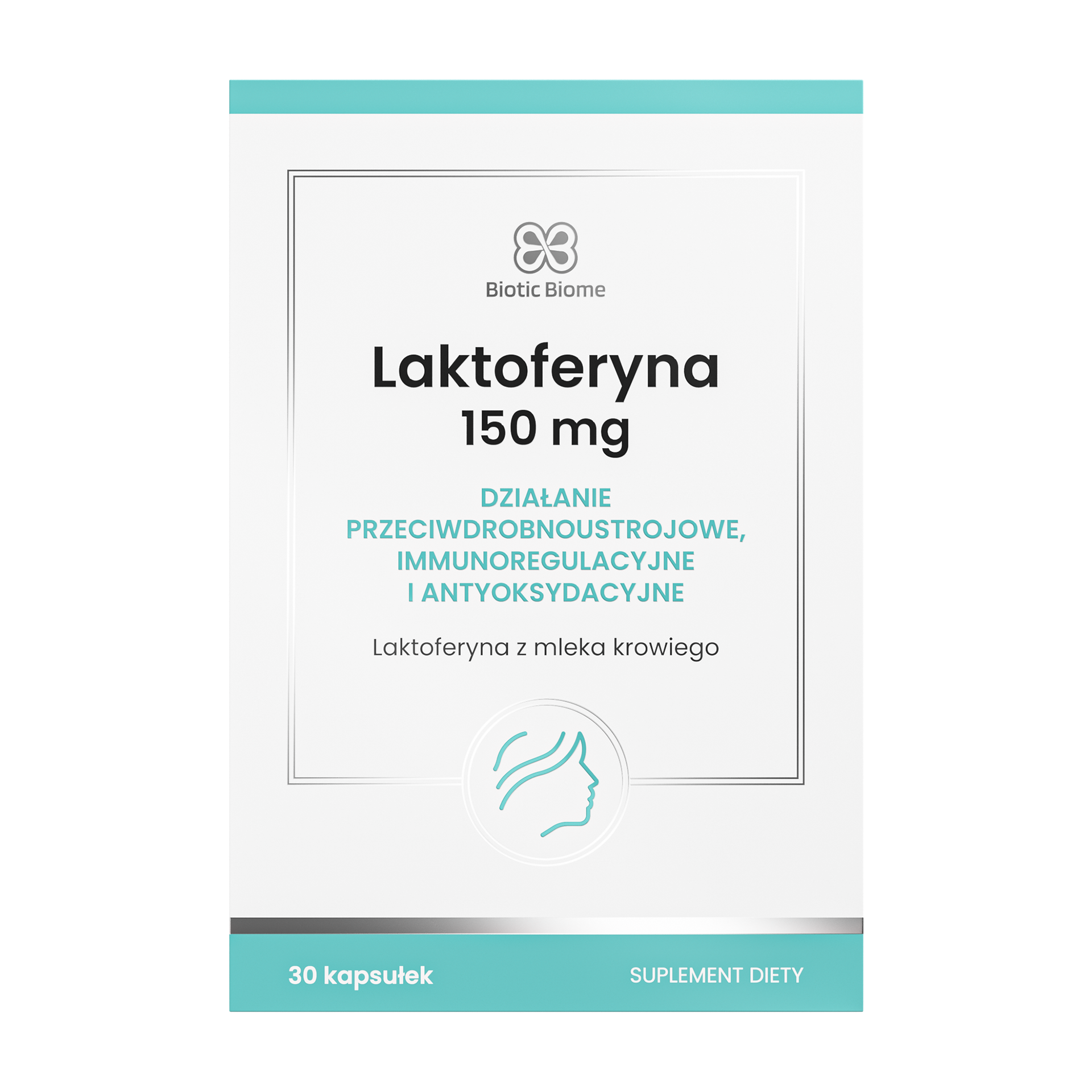 Biotic Biome Laktoferyna 150 mg, kapsułki, 30 sztuk
