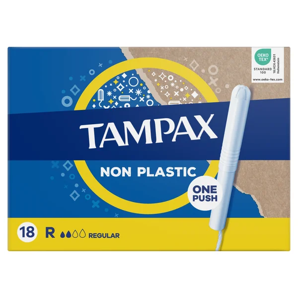 Tampax Regular, Tampony z aplikatorem, 18 sztuk
