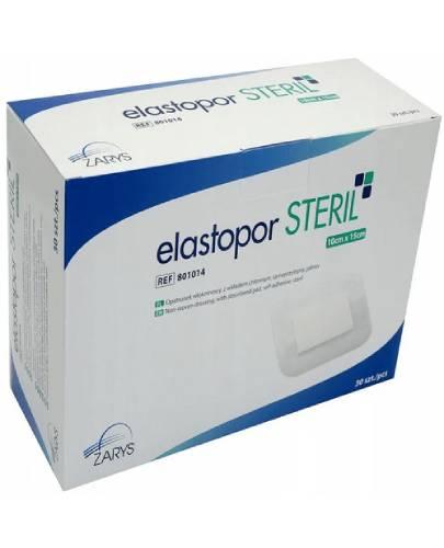 Elastopor Steril, Opatrunek jałowy włókninowy samoprzylepny z wkładem chłonnym 10 cm x 15 cm, 30 sztuk