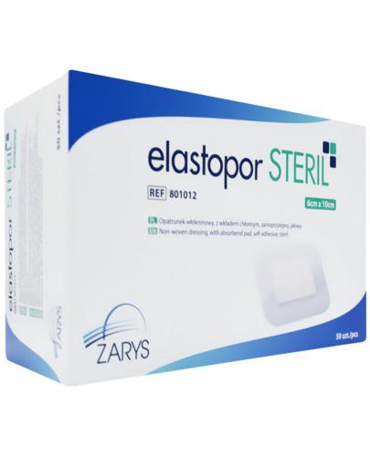 Elastopor Steril, Opatrunek jałowy włókninowy samoprzylepny z wkładem chłonnym 6 cm x 10 cm, 50 sztuk