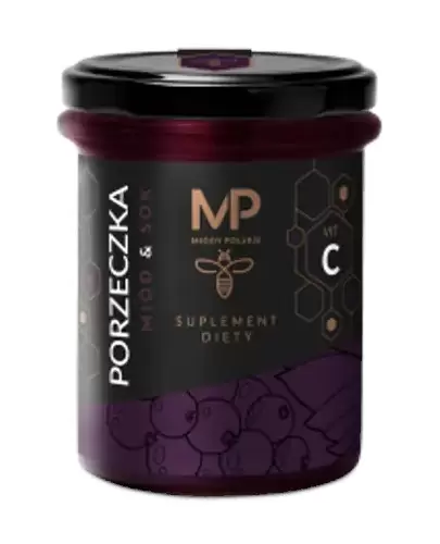 Miody Polskie miód z sokiem porzeczkowy i witaminą C 250 g