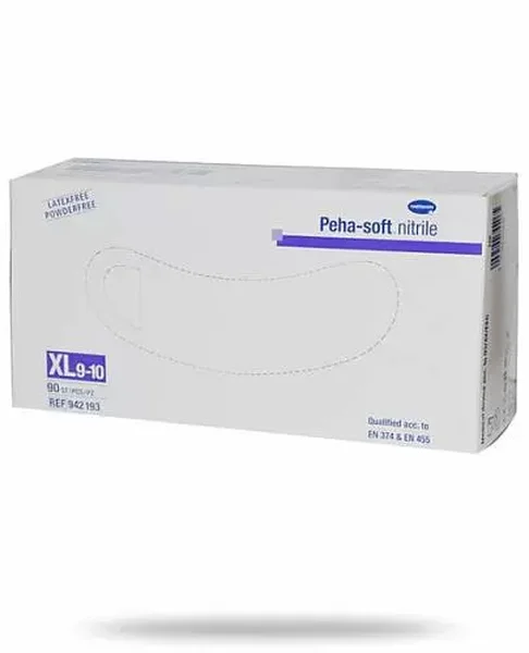 Hartmann Peha-Soft Nitrile rękawice niejałowe bezpudrowe rozmiar XL 90 sztuk