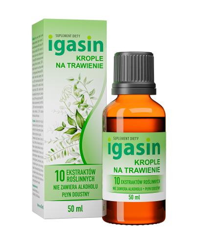 Igasin, Krople na trawienie, 50 ml