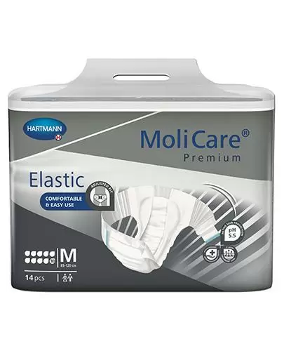 Hartmann MoliCare Premium Elastic pieluchomajtki 10 kropli rozmiar M, 14 sztuk