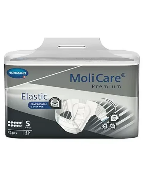 Hartmann MoliCare Premium Elastic pieluchomajtki 10 kropli rozmiar S 22 sztuki