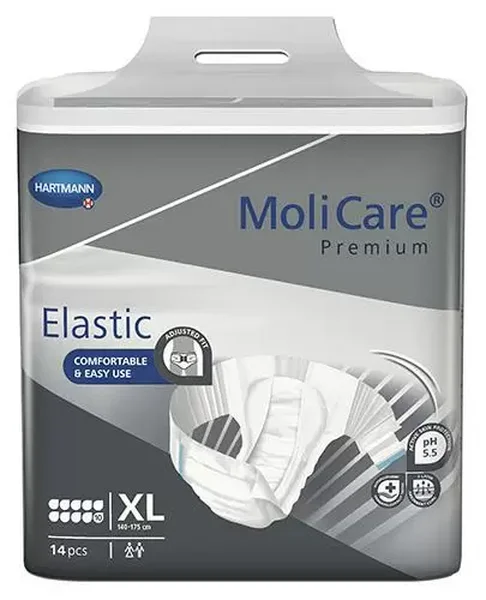 Hartmann MoliCare Premium Elastic pieluchomajtki 10 kropli rozmiar XL 14 sztuk