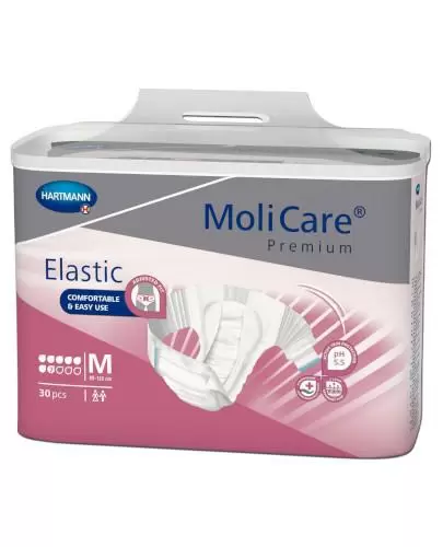 Hartmann MoliCare Premium Elastic pieluchomajtki 7 kropli rozmiar M 30 sztuk