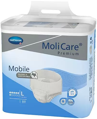 Hartmann MoliCare Premium Mobile majtki chłonne 6 kropli rozmiar L, 30 sztuk