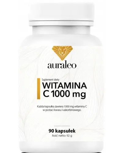 Auraleo Witamina C 1000 mg, kapsułki, 90 sztuk