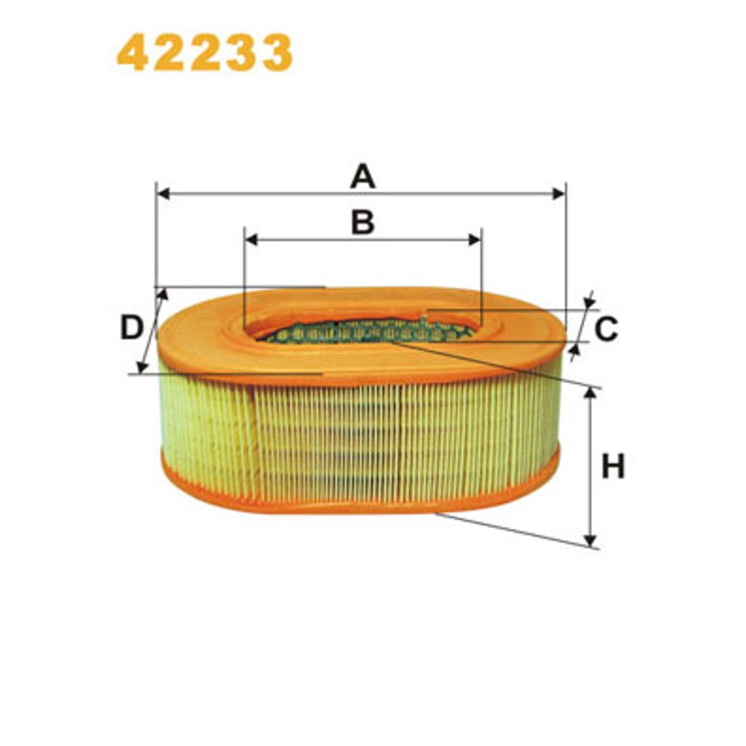 Filtr powietrza WIX FILTERS 42233