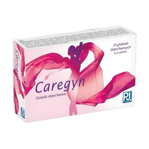 Caregyn, 10 glob. dopochwowych - leczenie dolegliwości intymnych o podłożu grzybiczym