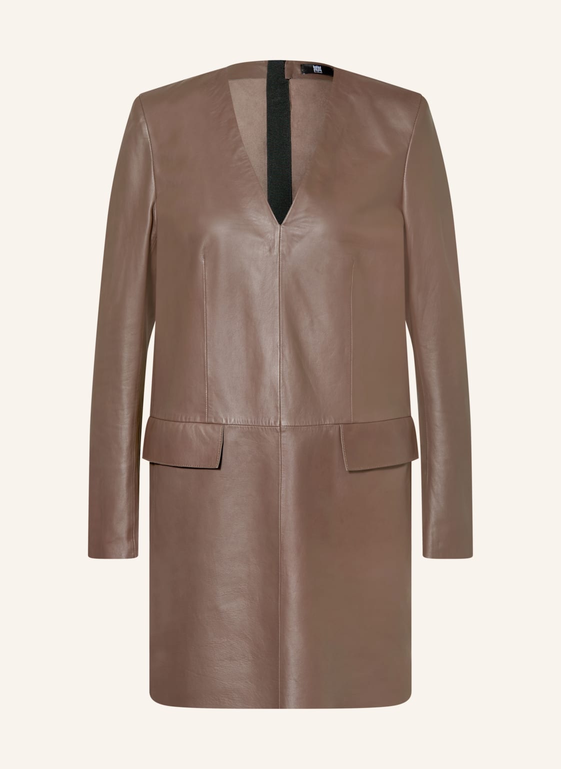 Riani Sukienka Skórzana beige
