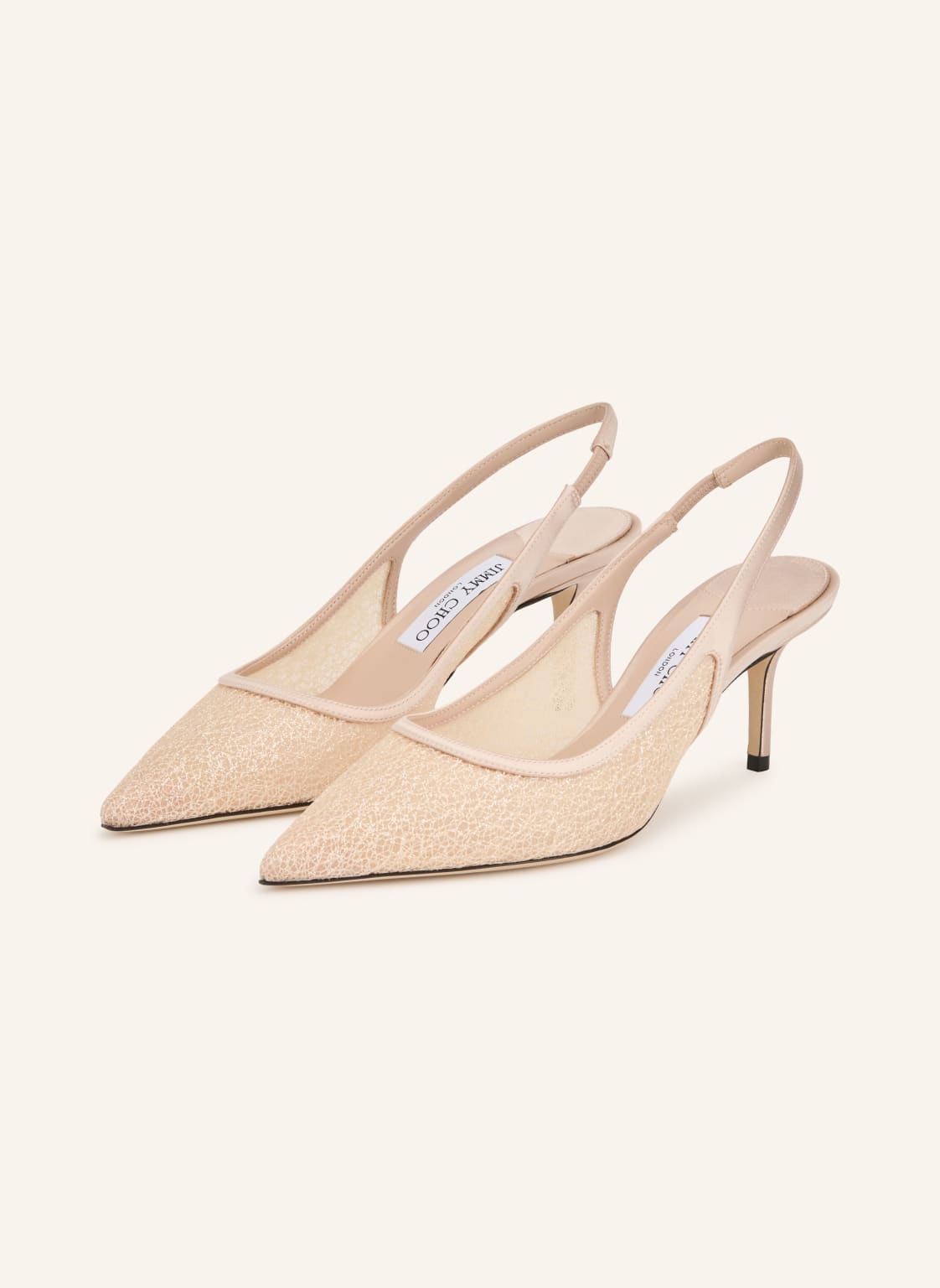 Jimmy Choo Czółenka Z Paskiem Love 65 rosa