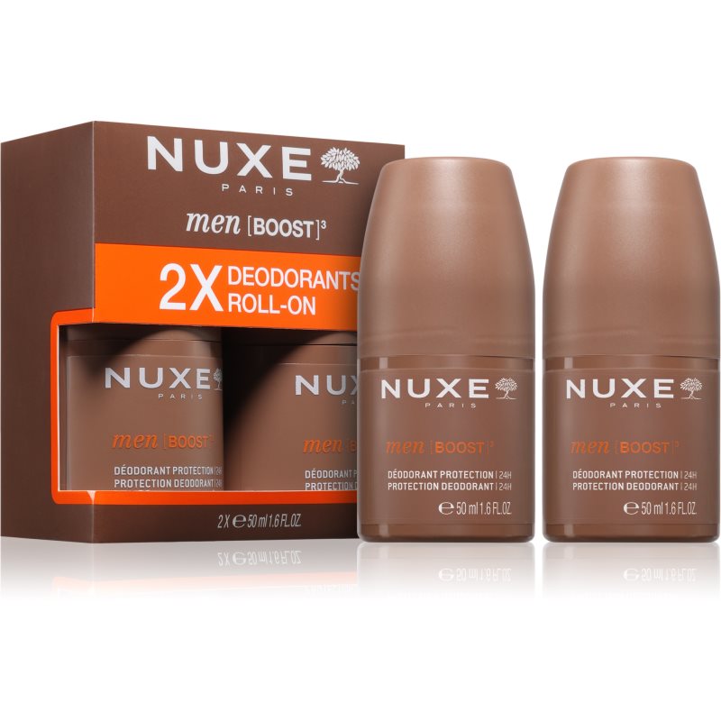 Nuxe Men Boost, Zestaw Dezodorant w kulce 24 H, 2 x 50 ml