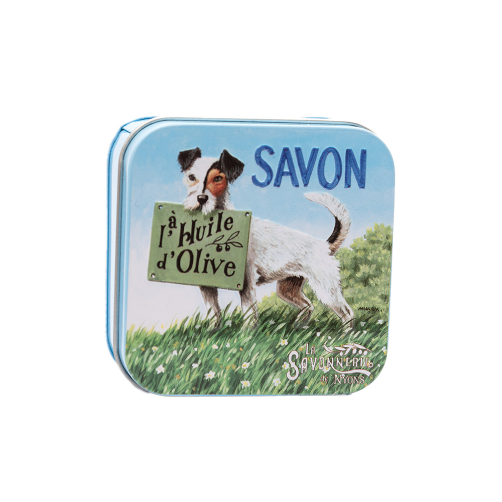 La Savonnerie de Nyons Mydło Perfumowane W Metalowej Puszce Chiens Róża 2 Mydło 100g