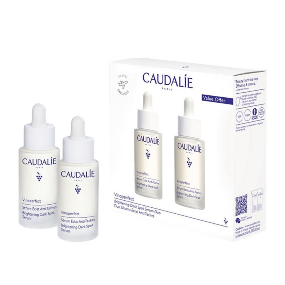 Caudalie Vinoperfect Brightening Dark Spot Serum Duo Set Zestaw do pielęgnacji twarzy dla niej