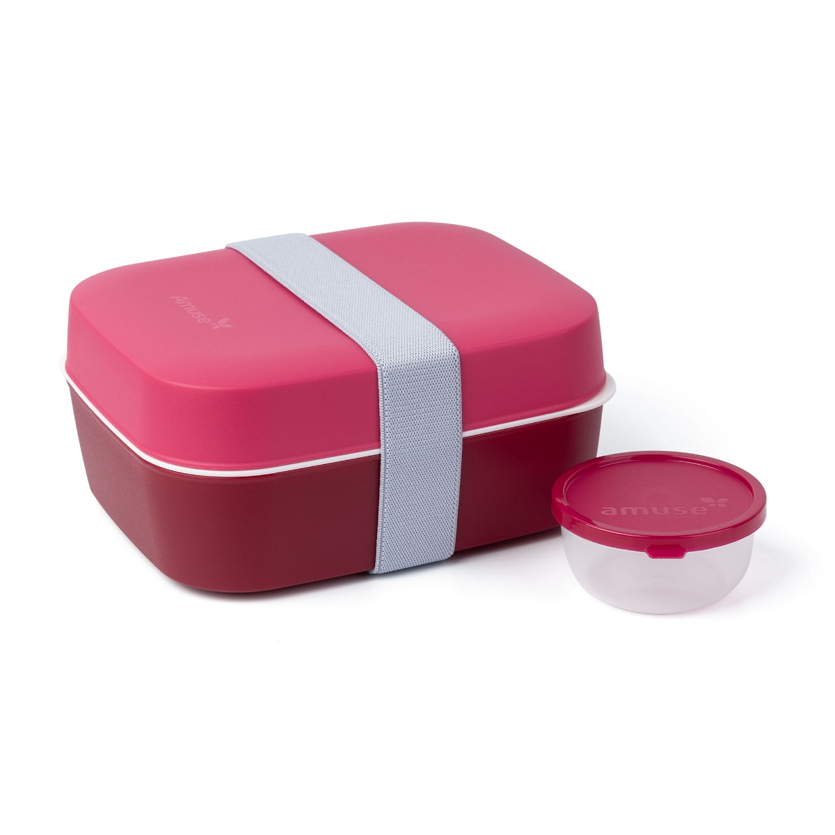 Amuse Lunchbox 3 w 1 Rubinowy Lunchboxy