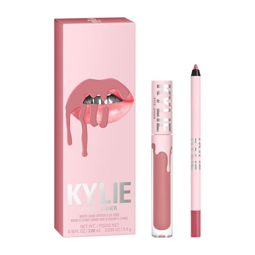 Kylie Cosmetics Matte Liquid Lipstick & Liner Kit 100 Posie K Zestaw do makijażu