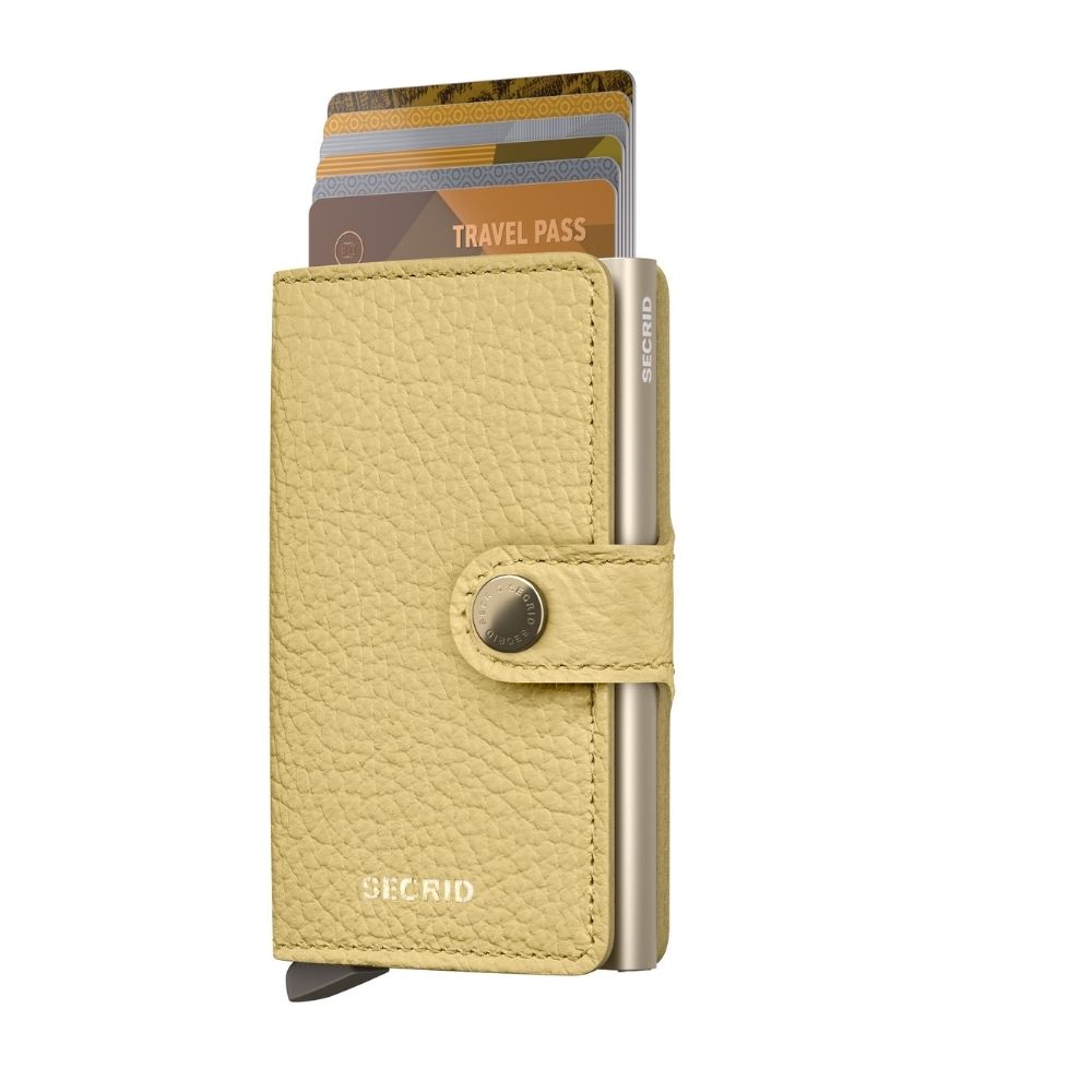 Secrid Miniwallet Pebble Portfel kieszonkowy Butter Yellow Akcesoria podróżne 1szt.