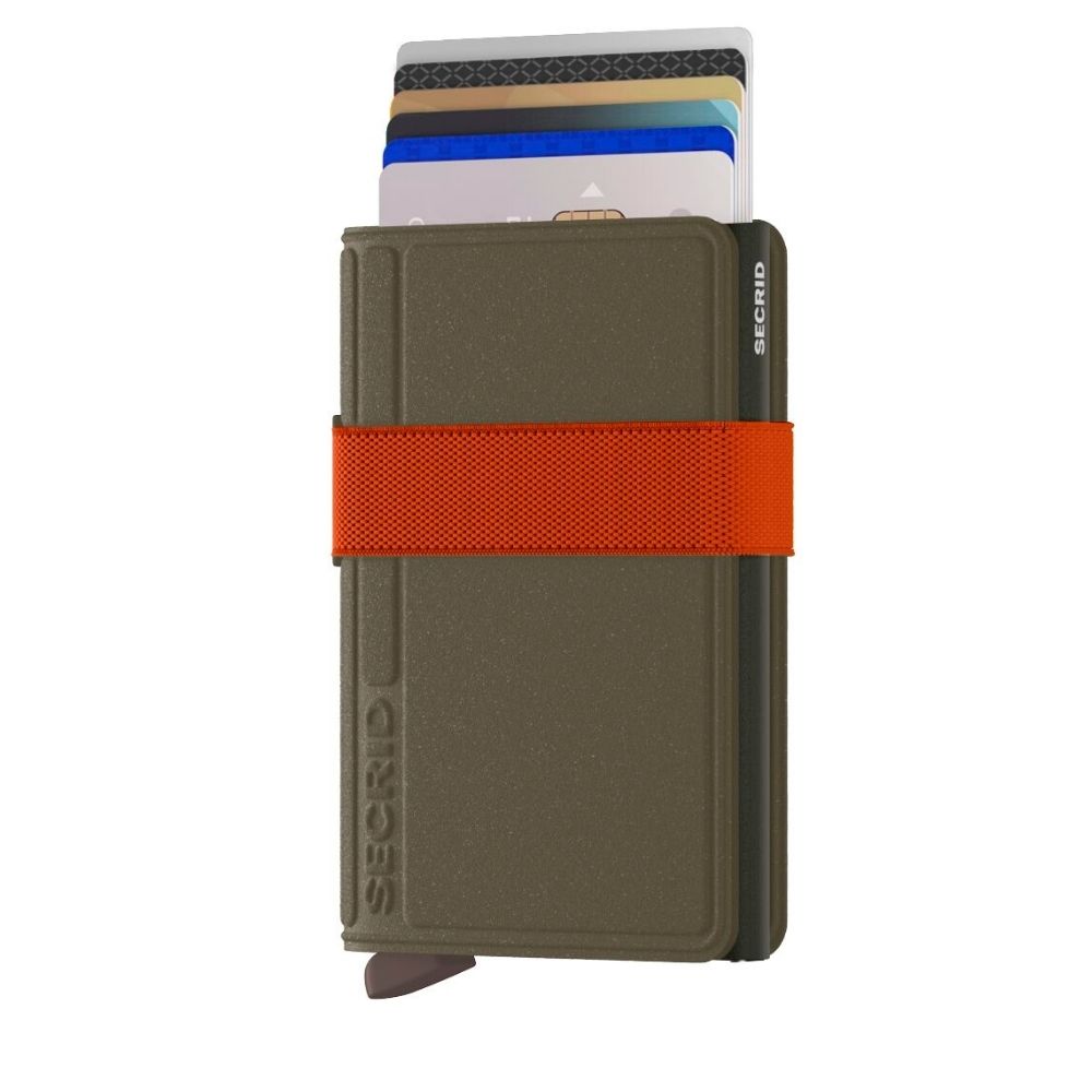 Secrid Bandwallet Liba Portfel kieszonkowy Green Orange Akcesoria podróżne 1szt.