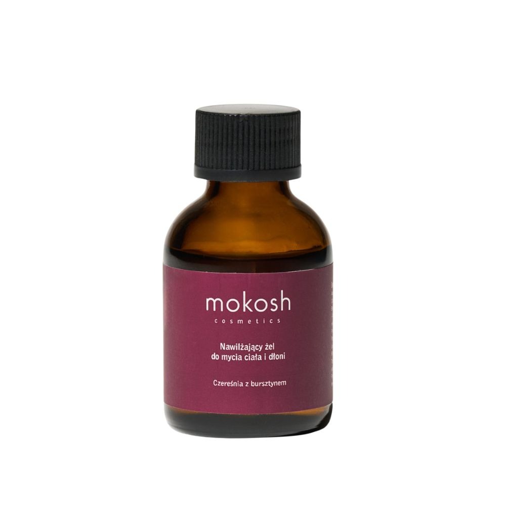 Mokosh Mini Nawilżający żel do mycia ciała Czereśnia z bursztynem Żele i pianki pod prysznic 50ml