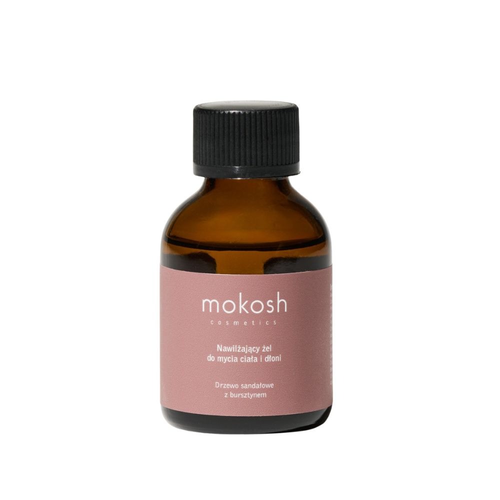 Mokosh Mini Nawilżający żel do mycia ciała Drzewo sandałowe Żele i pianki pod prysznic 50ml