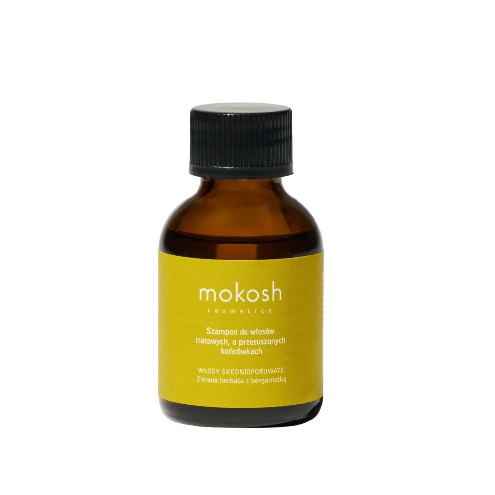 Mokosh Mini Szampon do włosów matowych Zielona herbata z bergamotką Szampon do włosów 60ml