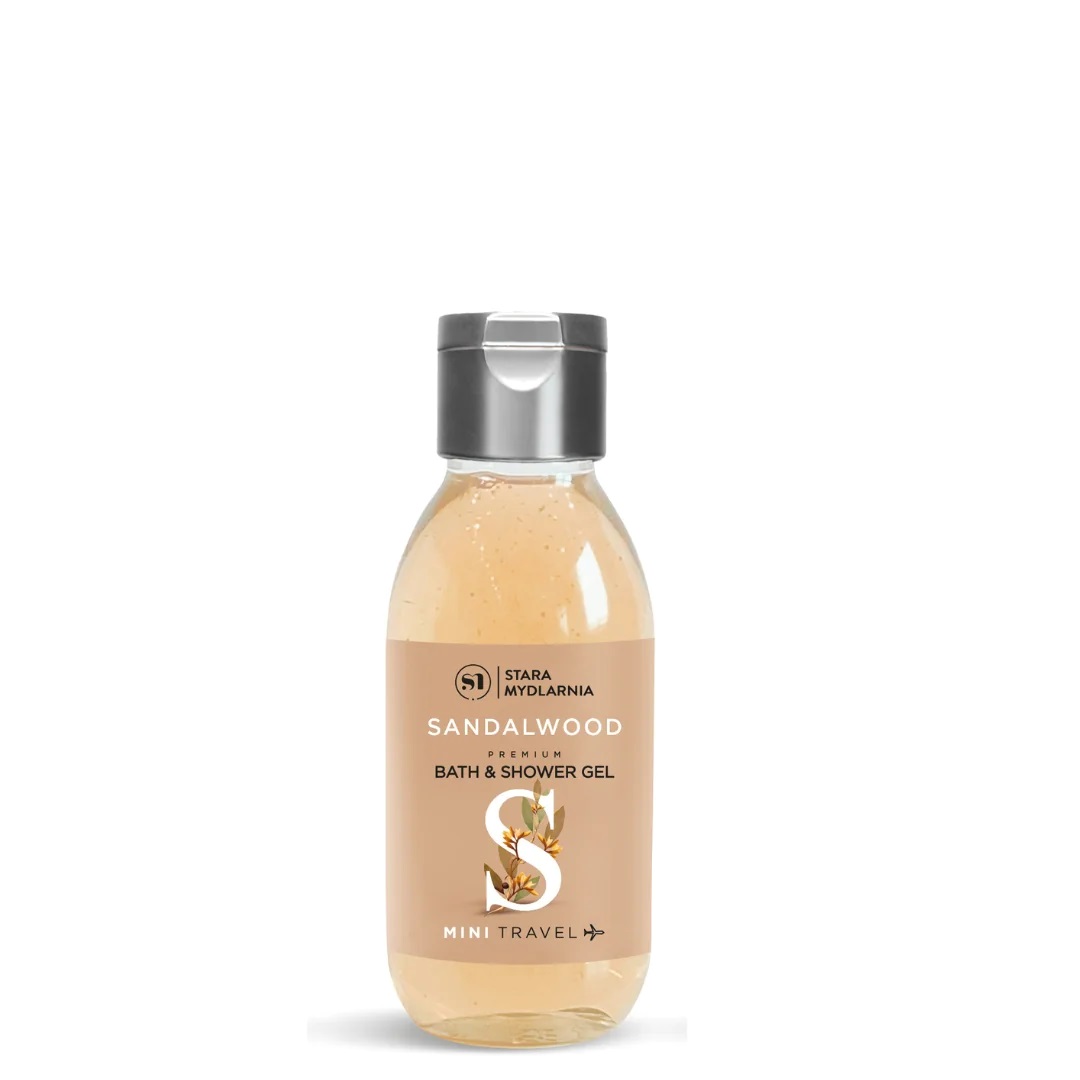 Stara Mydlarnia Mini Travel Sandalwood Bath & Shower Gel Żele i pianki pod prysznic 100ml