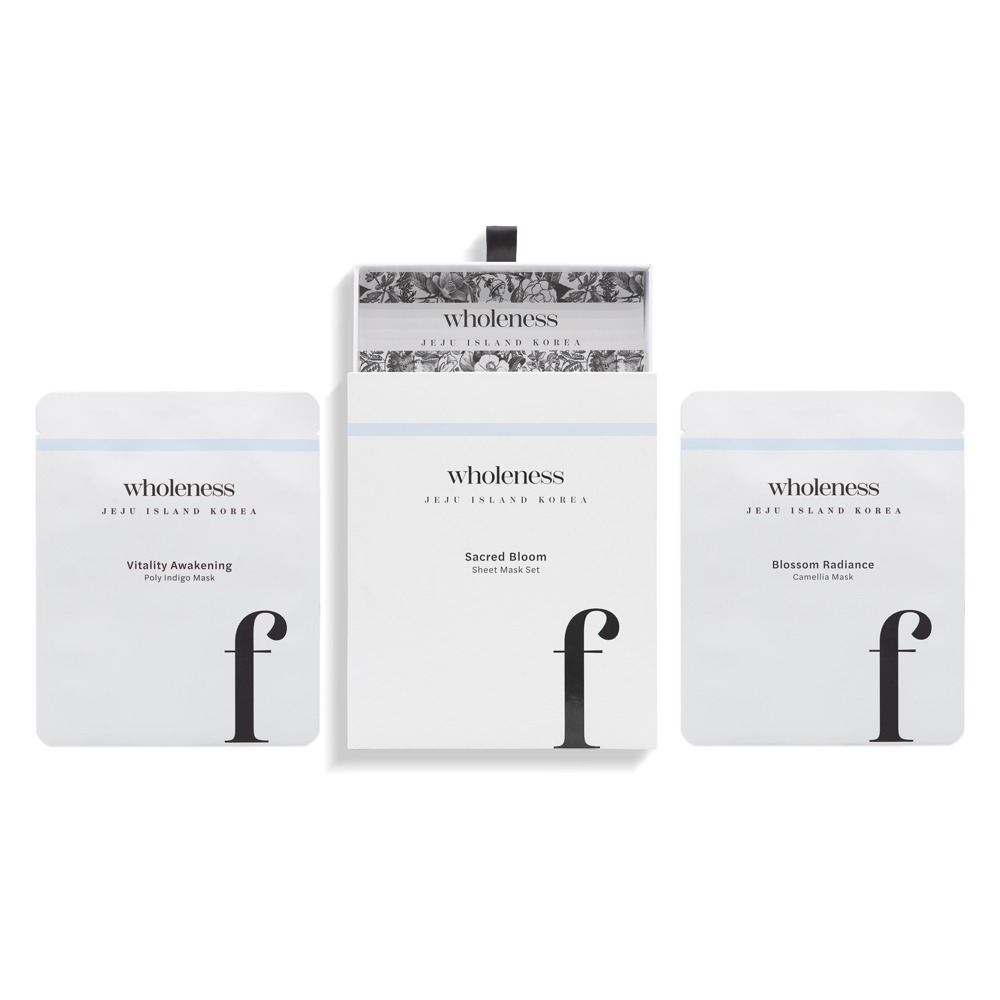 Wholeness Sacred Bloom Mask Set Biocelulozowa maska w płachcie do twarzy 4x25g