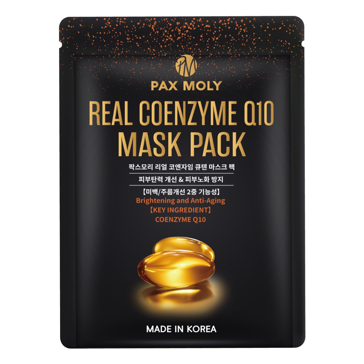 Pax Moly Real Coenzyme Q10 Maska w płachcie rewitalizująca z koenzymem Q10 25ml